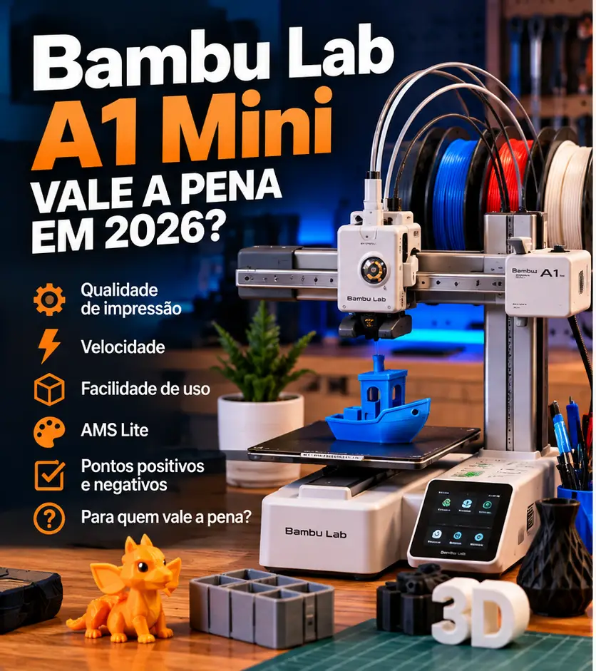 Bambu Lab A1 Mini vale a pena em 2026?