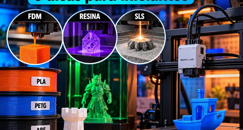 Impressão 3D: melhores técnicas, materiais e dicas para iniciantes